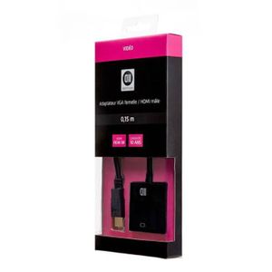 D2 Adaptateur 0 VGA femelle/ HDMI mâle 0,15 m?tre