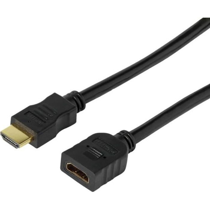 Rallonge HDMI M&acirc;le / femelle Rallonge HDMI M&acirc;le / femelle Cette