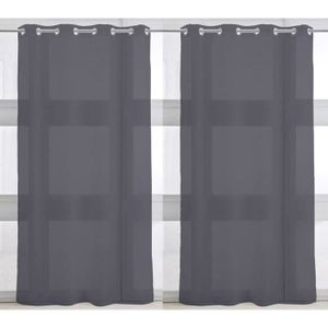 Paire de Voilages 135x240cm CANON DE FUSIL