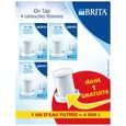 PICHET - BOUTEILLE DE SERVICE - FILTRE Lot de 3 cartouches filtrantes on tap + 1 gratuite