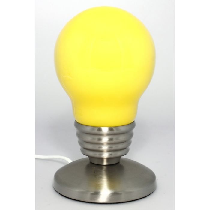 Lampe ampoule jaune opaque 21 cm Achat / Vente Lampe ampoule jaune