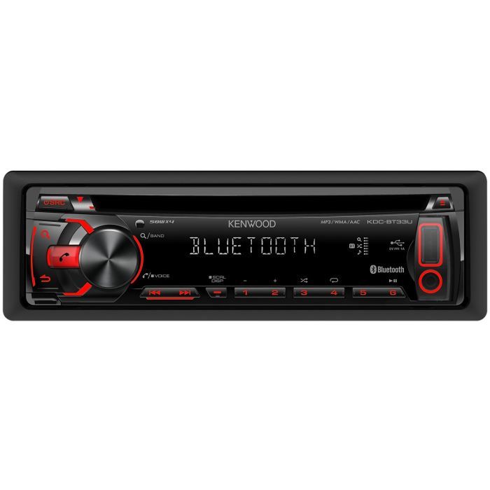 Kenwood KDCBT33U Autoradio Bluetooth / CD / USB Achat / Vente