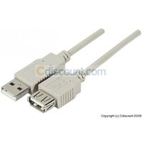 CABLE ET CONNECTIQUE POUR PERIPHERIQUE Cdiscount Cordon Usb 2 Aa M/F 0,60M