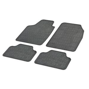 Jeu de 4 Tapis PVC Semi-universel Taile 2 Noir