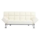 CANAPE Canapé convertible cuir blanc 3 places Manhattan