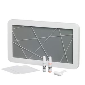 BABY ART P?le-m?le photos et empreintes Blanc & Gris - Coffret cadeau