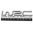 DECORATION VEHICULE WRC Mini Logo WRC Chromé 3D