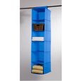 BOITE DE RANGEMENT RACK A PULLS 6 NIVEAUX BLEU