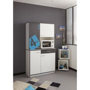 DESSERTE - BILLOT Buffet Surfing décor blanc et gris DESSERTE - BILLOT Buffet Surfing décor blanc et gris