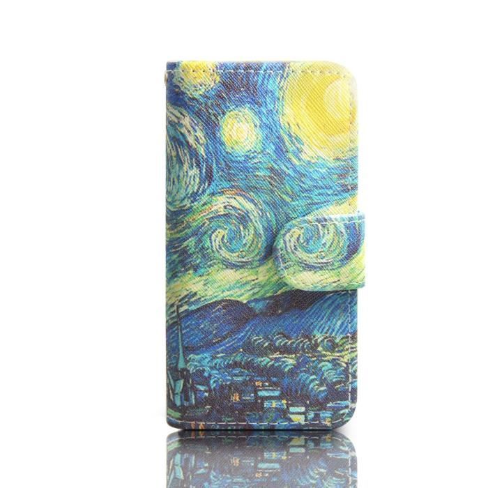 Galaxy S5 Coque Housse en Cuir Case Cover à rabatde Protection The