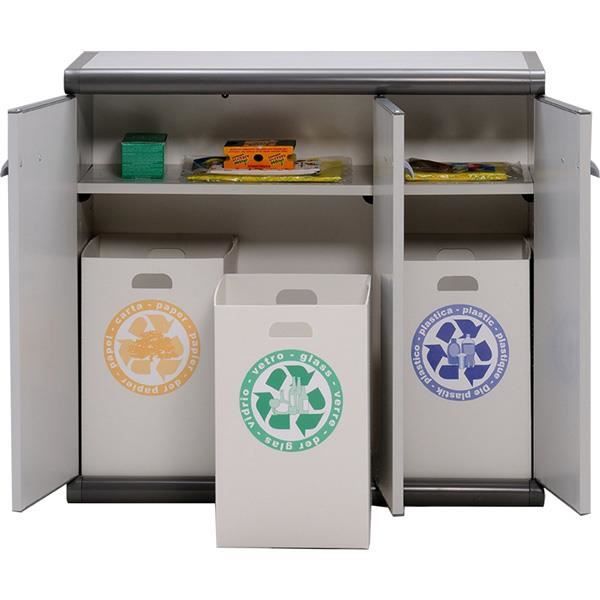 Armoire basse en plastique 3 portes & 3 bacs de… Achat / Vente