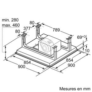  - Hotte Plafond 90cm LF959RA51