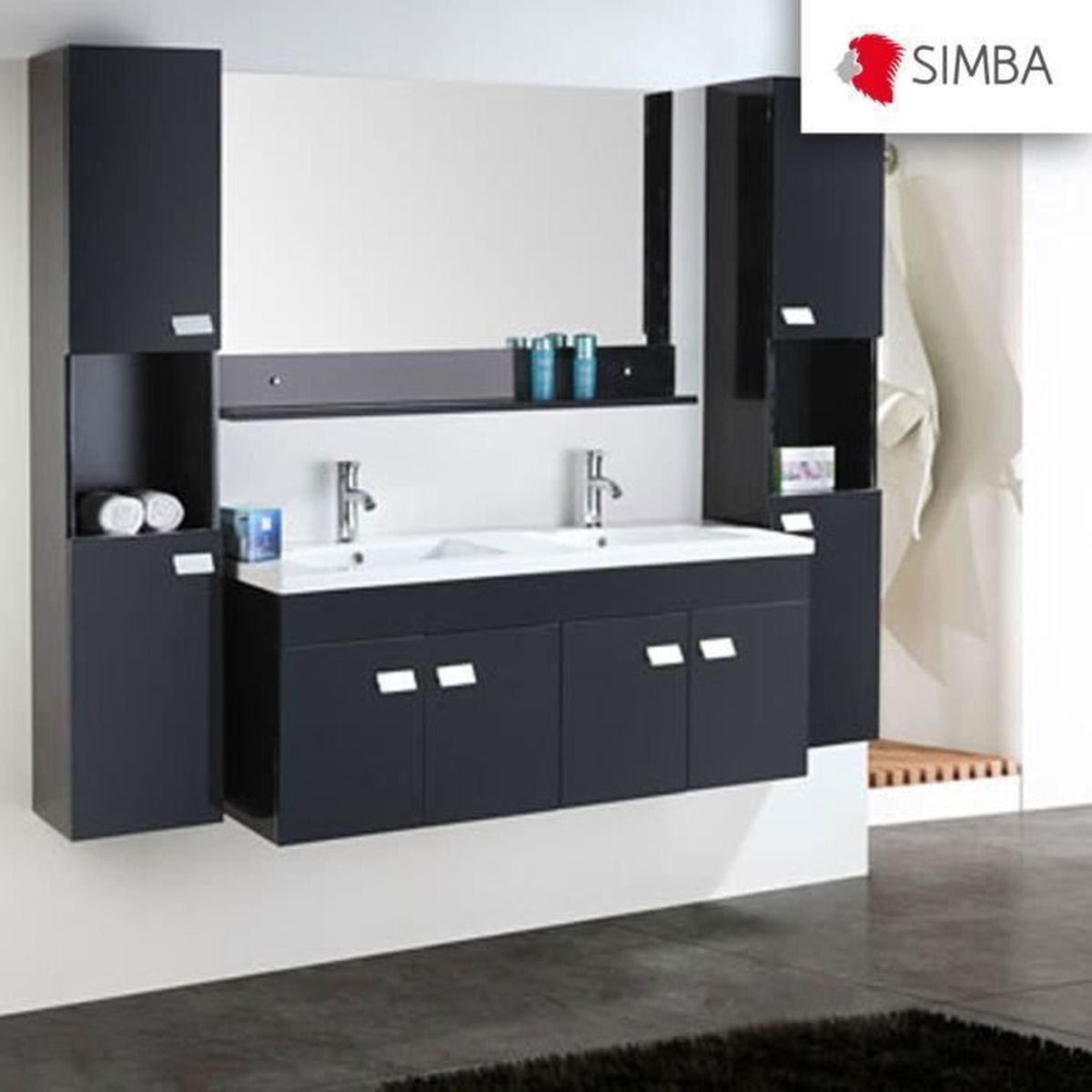 Ensemble meuble salle de bain avec vasque et colonne achat ...
