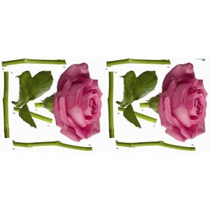 PLAGE Sticker déco - Rose1 Planche 46x100 cm