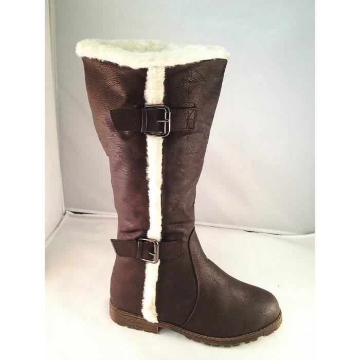 botte femme fourrure