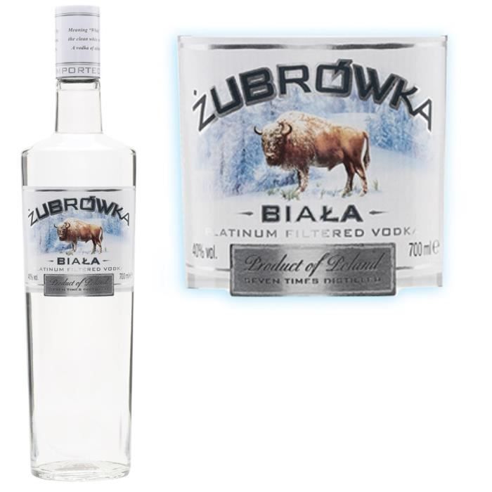 Zubrowka biala Vodka 70cl Achat / Vente vodka Zubrowka biala Vodka 70cl Cdiscount
