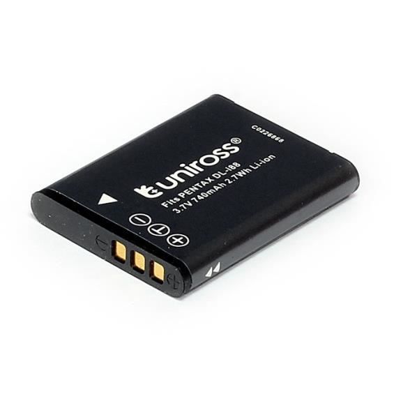 Uniross Batterie pour appareil photo numérique Pentax DLi88 LiIon 3,7V