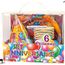 CHAPEAU - PERRUQUE SET FETE ANNIVERSAIRE 6 PERSONNES ASSIETTES VER…