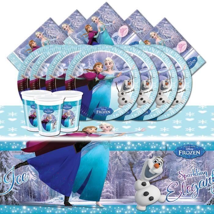 Kit D Anniversaire De F Te Complet Disney Frozen La Reine Des Neiges