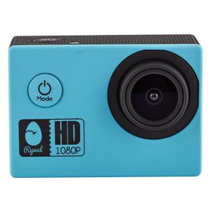 RYVAL CAMY6 Caméra sport Y6 HD 1080p Bleue + 5 accessoires