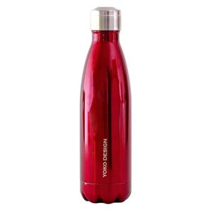 YOKO DESIGN Bouteille isotherme double paroi 500 ml rouge brillant