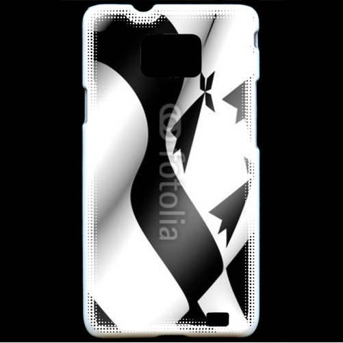 COQUE - BUMPER Coque Samsung Galaxy S2 Drapeau breton rigide …