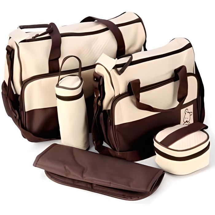 Kit 5 Sacs à Langer Just4baby - Étanches Isothermes | Hôpital Voyage