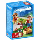  Playmobil Enfants avec chariot et petits animaux