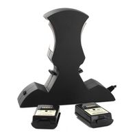 CABLE / CONNECTIQUE DUAL CHARGE BLACK XBOX 360 DEA FACTORY