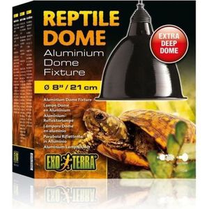 EXO TERRA Lampe Dôme ? réflecteur en aluminium L - Pour reptiles