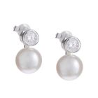  NACRE DE PERLE Boucles d'Oreilles