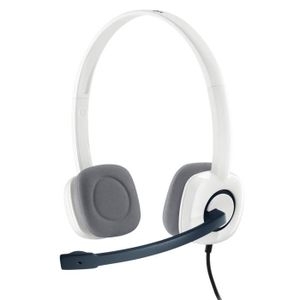 CASQUE  - MICROPHONE Logitech Stereo Headset H150 Cloud White