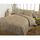 PARURE DE COUETTE CASATXU Housse 220x240cm  + 2 Taies POIS CAMEL
