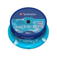 CD - DVD - BLU-RAY VIERGE POUR PC Verbatim CDR 80 min 52x (25)
