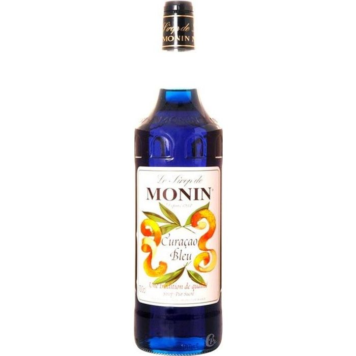 Bouteille de sirop Monin curacao bleu 70cl Achat / Vente sirop Sirop Monin curacao bleu 70cl