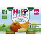 PLATS PREPARES SALES HIPP Pots Potiron Pommes de terre - Dès 4 mois
