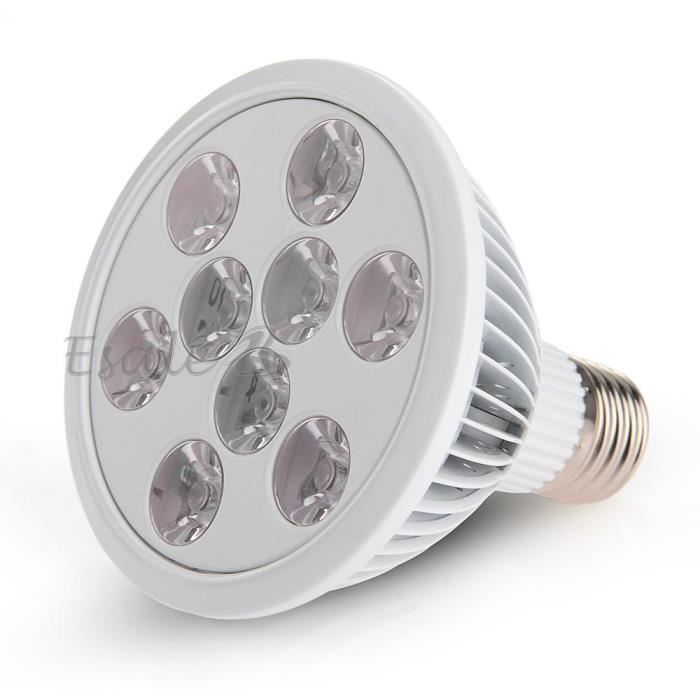 9W E27 LED Lampe Ampoule de Culture Plante Croissance Floraison pour