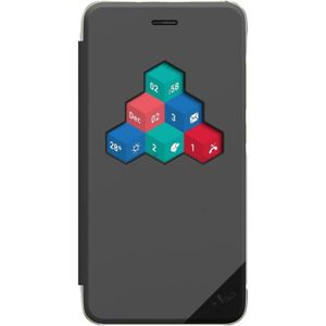 WIKO FOLIO WiCUBE DARK GREY + Verre Trempé Lenny 3