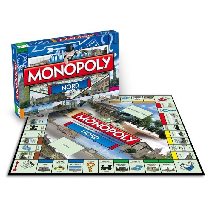 WINNING MOVES Monopoly Nord Achat / Vente jeu société plateau