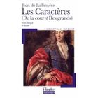 SCOLAIRE / UNIVERSITAIRES Les caracteres de la cour et des grands