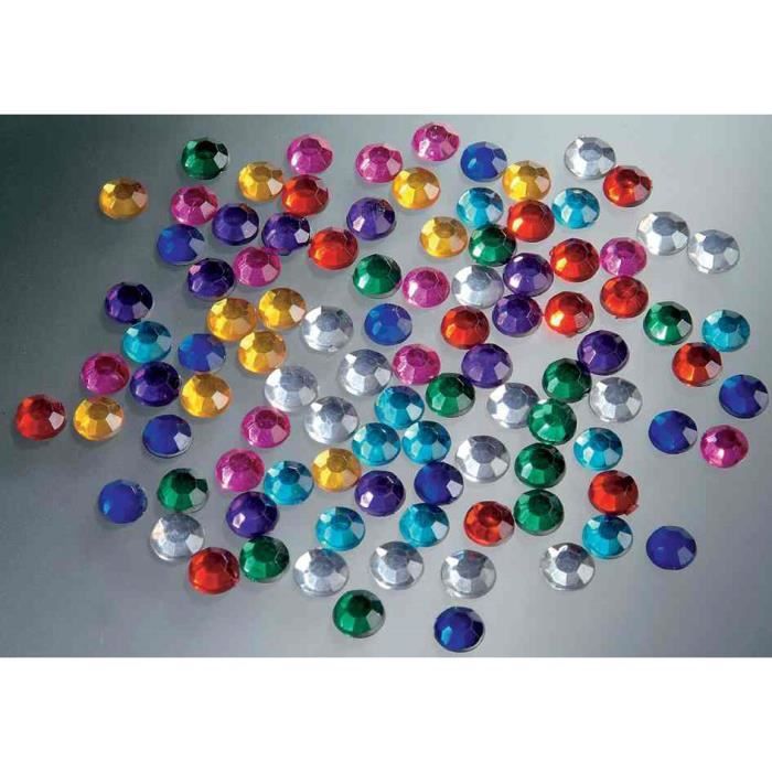 1000 Cristaux Acrylique 4mm - Paillettes Décoratives - Vert Foncé - Pour Mariage, Baptême, Fêtes