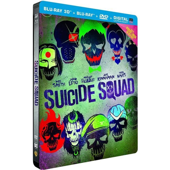 Blu Ray 3d Suicide Squad Edition Limitée Steelbook En Blu Ray Film