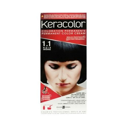 Kit Keracolor 1.1 noir intense Achat / Vente coloration Kit Keracolor