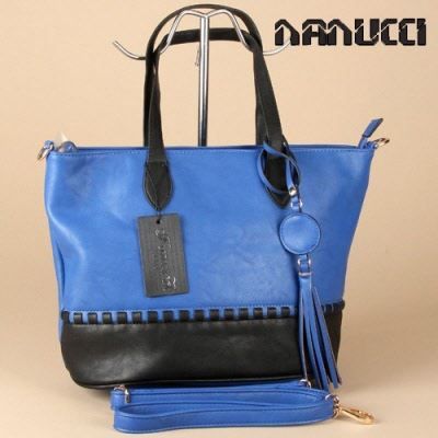 Sac à main Nanucci bleu électrique et noir - Sac à main Nanucci en ... Sac à main Nanucci bleu électrique et noir - Sac à main Nanucci en ...