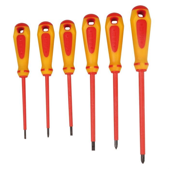 Lot de 5 tournevis 1000V + testeur CASTORAMA