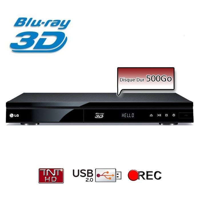 Tranquilidad Puñalada Cantina Finalizado Reproductor Blu-Ray 3D, Sintonizador TDT HD, Disco duro de 500  Gb, USB TDT Recording.
