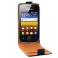 HOUSSE / ETUI / COQUE / FACADE / BIJOUX DE PORTABLE SWISCHARGER  Etui Flip Samsung Galaxy Y