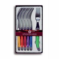 COUVERTS - MENAGERE LAGUIOLE PRODUCTION Coffret 6 fourchettes multicol