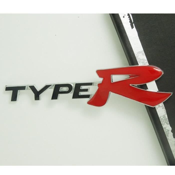 3D Badge Autocollant Métal TYPER TYPE Noir Pour Honda Acura K Achat / Vente insigne marque