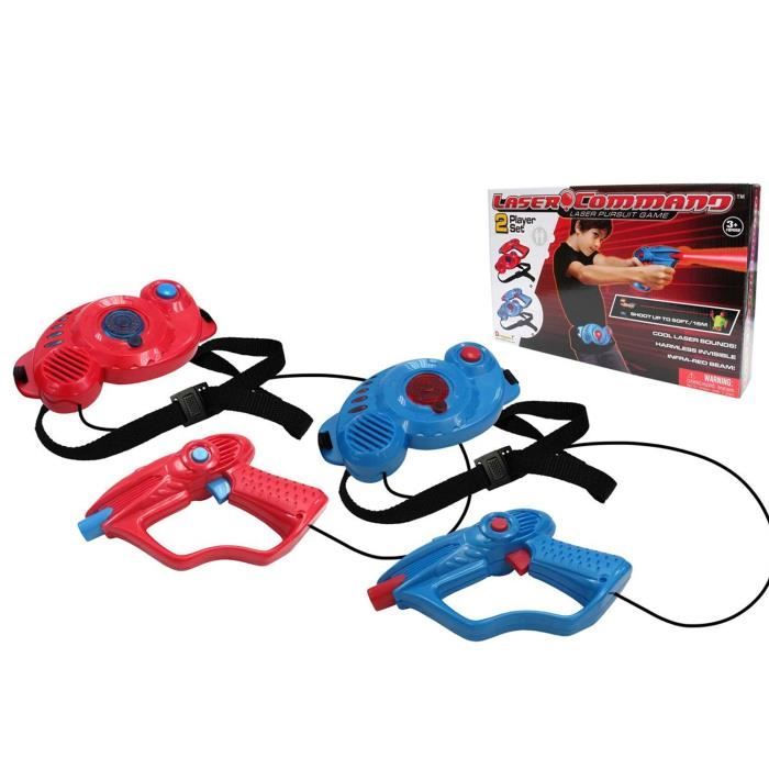 JOYENDER Pistolet Laser Tag – Ensemble 2 Joueurs Avec Projecteur, Pour Enfants 4-12 Ans, Intérieur/Extérieur